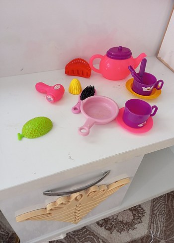 Renkli Pembe Oyuncak Mutfak Seti - Görsel 2