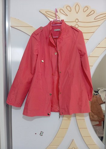 Pembe Düğmeli Kadın Ceket - Görsel 2