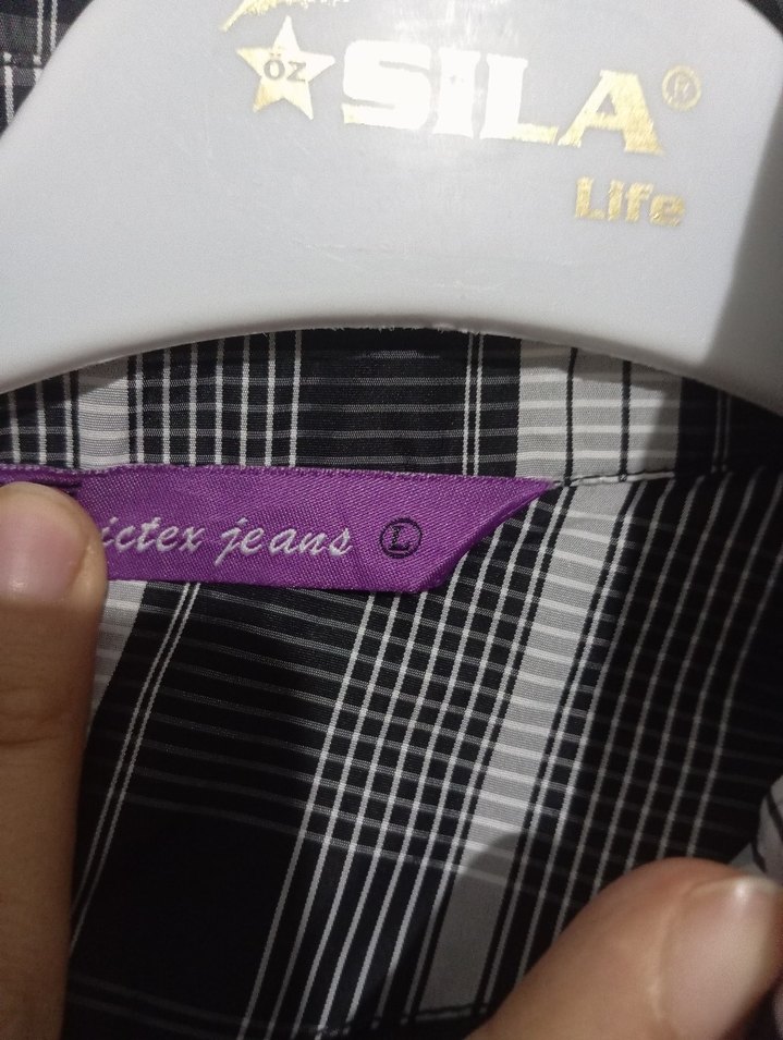 Düğmeli Ekose Desenli Gri Midi - Görsel 3