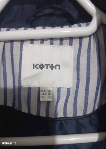 Düğmeli Midi Lacivert Kadın Trençkot - Görsel 8