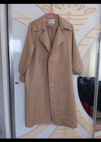 kırem Kadın Uzun Düğmeli Trençkot - Görsel 2