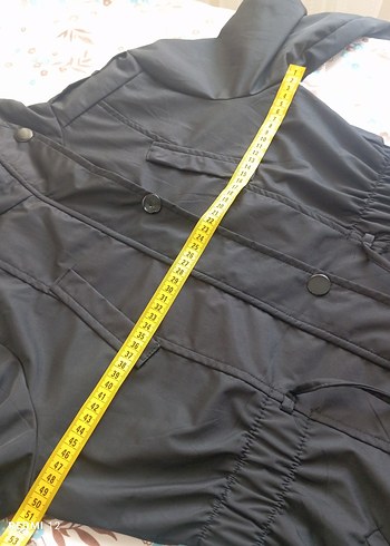 Düğmeli Siyah Kadın Ceket - Görsel 4