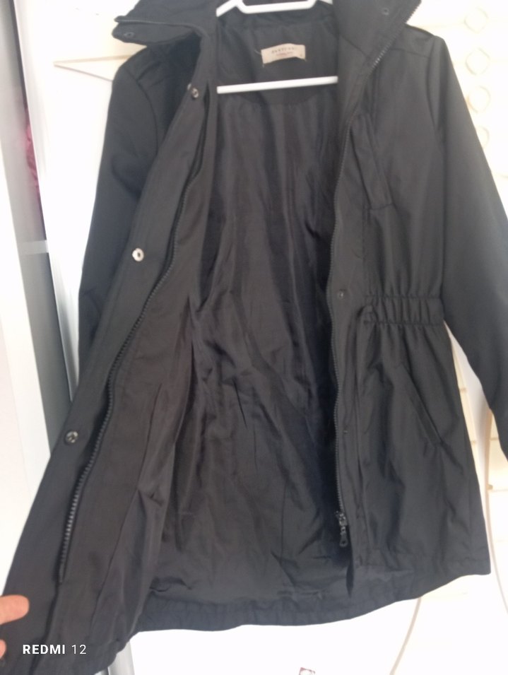 Düğmeli Siyah Kadın Ceket - Görsel 3