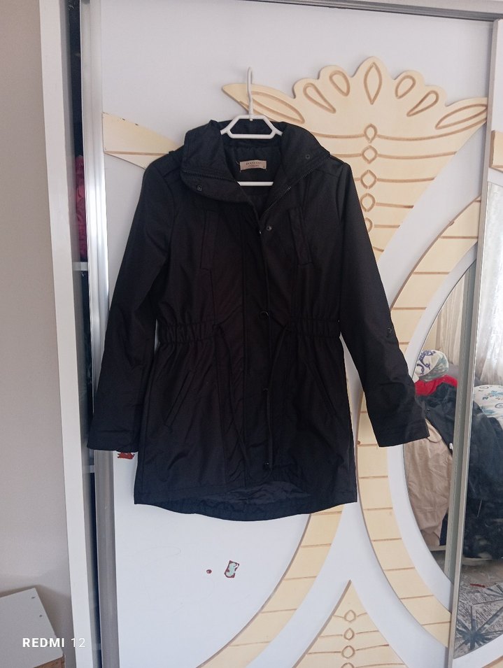 Düğmeli Siyah Kadın Ceket - Görsel 2