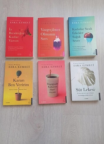 #Esra ezmeci 5 kitap Bir arada sıfır ve tertemiz kitaplar 