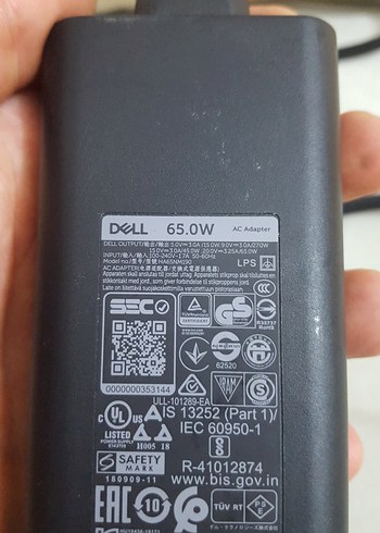 Dell DELL TYPE-C HA65NM190 65W ŞARJ ADAPTÖRÜ
