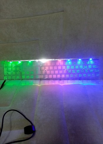 RGB ışıklı dekoratif gece lambası gaming oyuncu temali usb - Görsel 2