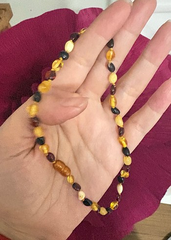 Diş için kehribar kolye - Görsel 2