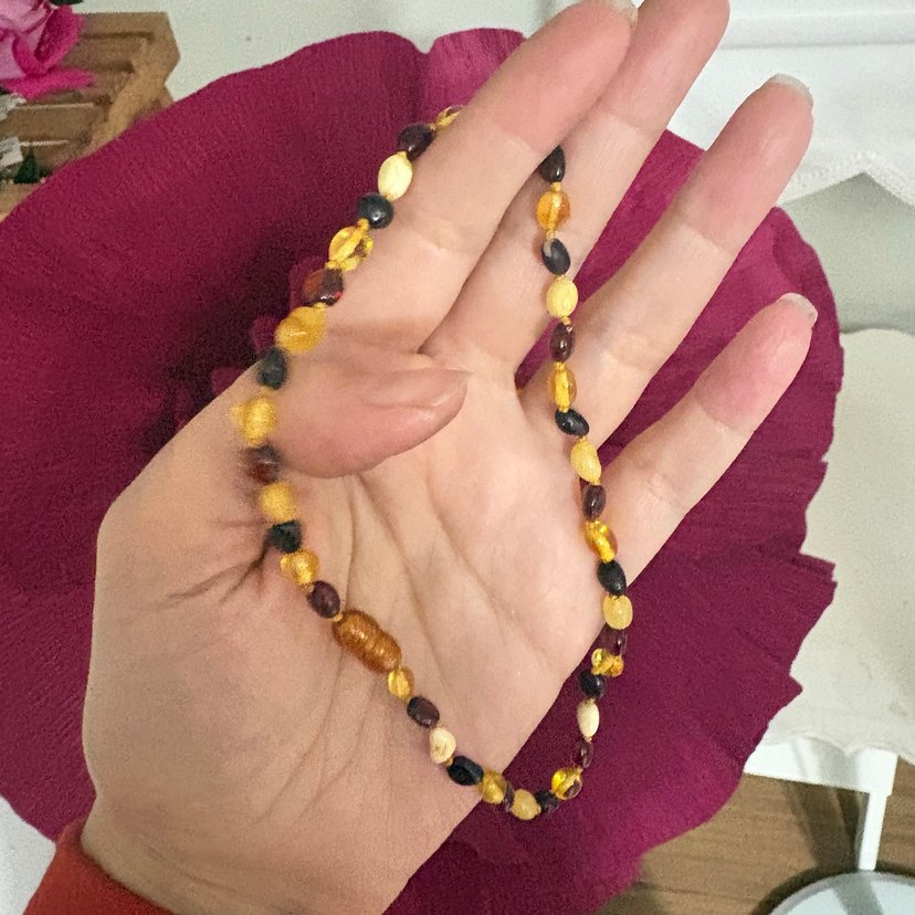 Diş için kehribar kolye - Görsel 2