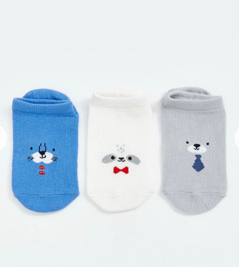 Erkek Çocuk 3'lü Kısa Patik Çorap 5/6 yaş - Görsel 4