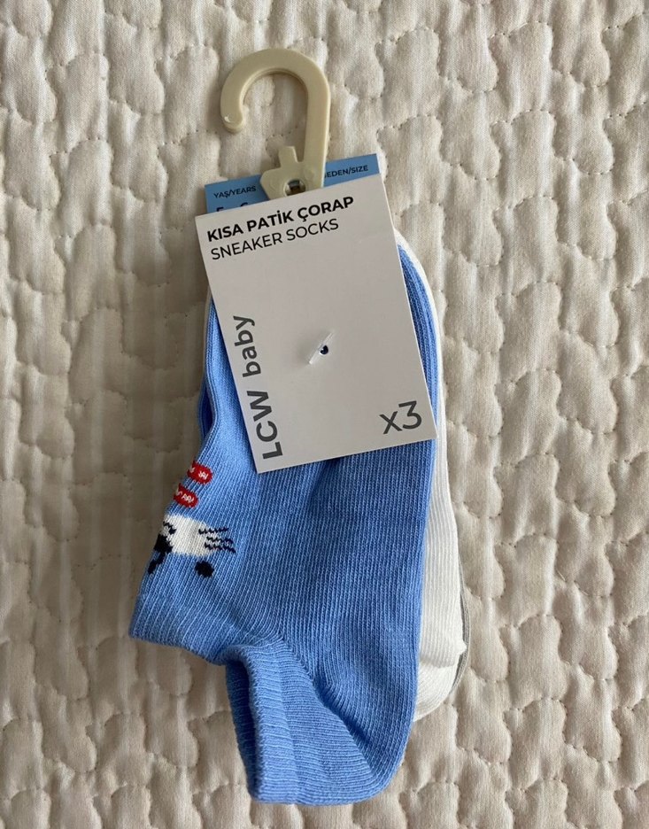 Erkek Çocuk 3'lü Kısa Patik Çorap 5/6 yaş - Görsel 3