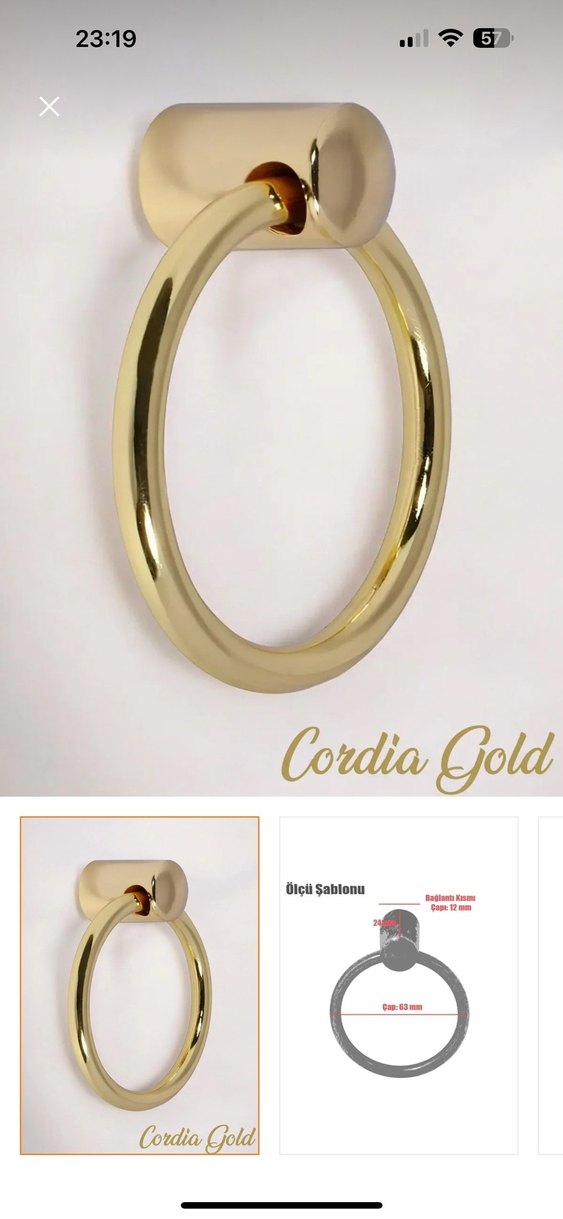 Gri çekmece kulpu - Görsel 2