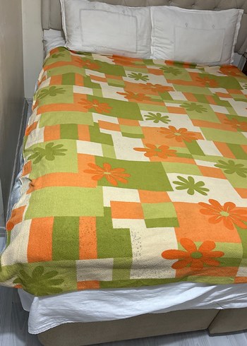 Çiçek Desenli Çok Renkli koltuk Örtüsü - Görsel 2