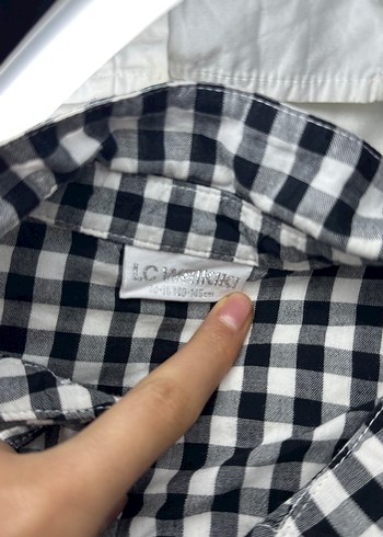 Kızlar için Siyah Kareli Kolsuz Gömlek - Görsel 7