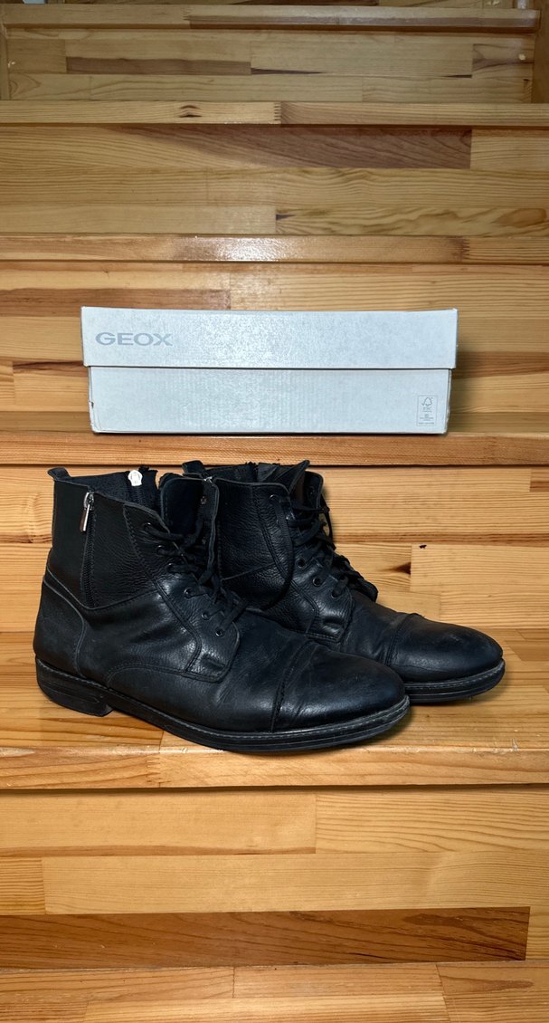 Klasik Siyah Deri Erkek Botları - Görsel 2