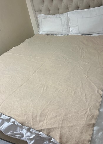 Bej Düz Yatak Örtüsü - Görsel 3