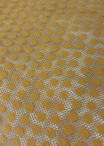 Parlak Sarı Yılan Desenli Yatak Örtüsü kumaş - Görsel 4