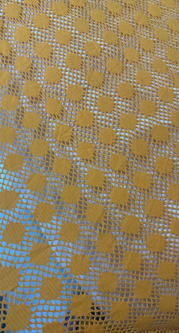 Parlak Sarı Yılan Desenli Yatak Örtüsü kumaş - Görsel 5