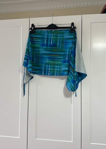 Mavi Bağcıklı pareo - Görsel 3