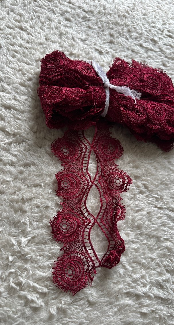 Bordo Dantel Bohem - Görsel 4