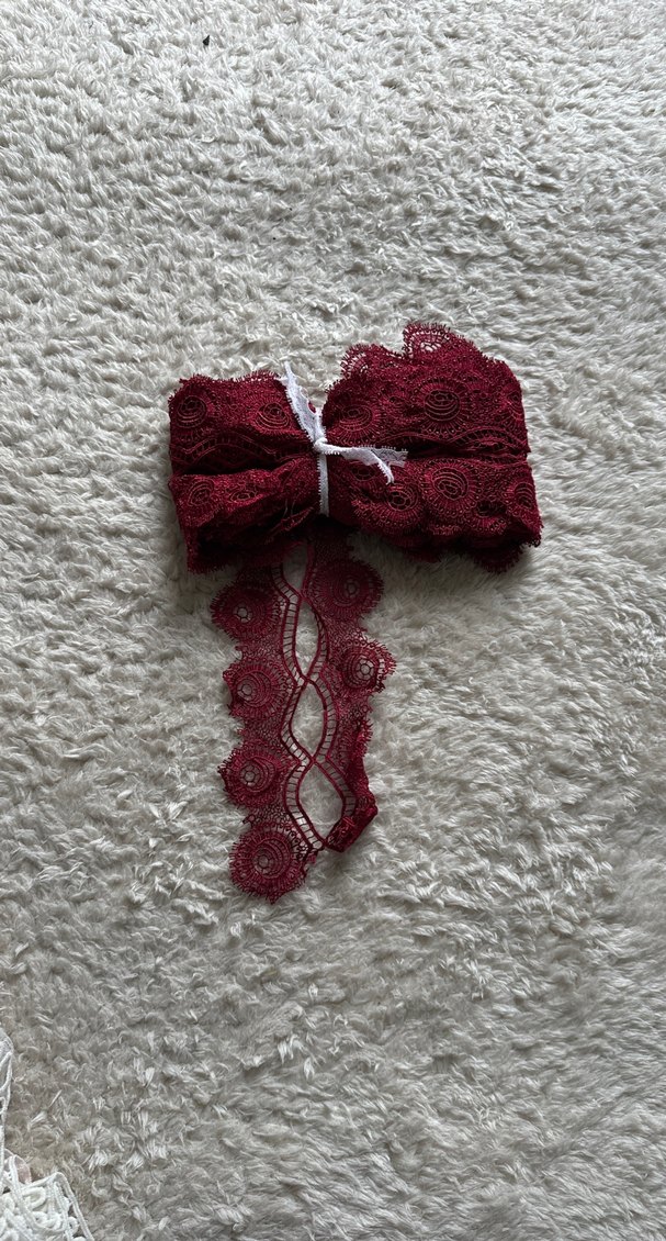 Bordo Dantel Bohem - Görsel 2