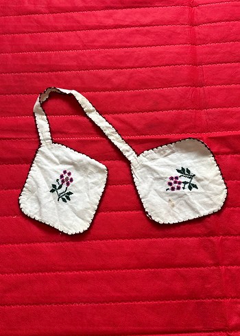 Nakışlı Beyaz mutfak fırın tutacağı - Görsel 3