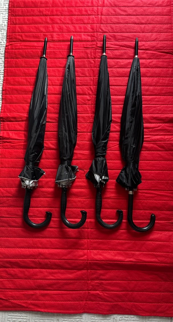 Kadın Siyah Pileli Gotik Şemsiye - Görsel 2