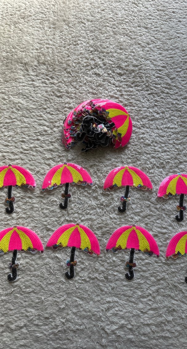 Renkli Boncuklu Kadın Şemsiye Aksesuarları - Görsel 3