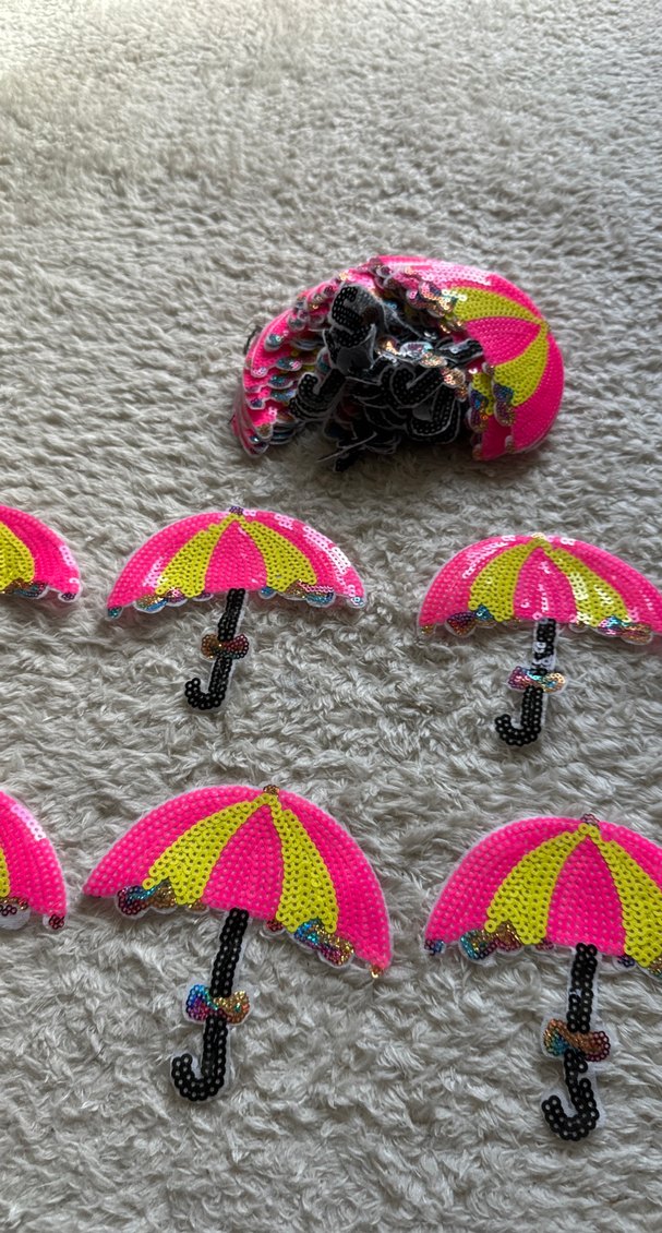 Renkli Boncuklu Kadın Şemsiye Aksesuarları - Görsel 5