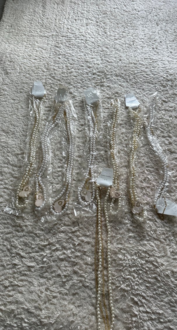 Boncuklu Bohem Kadın El Zinciri Beyaz Gri - Görsel 3