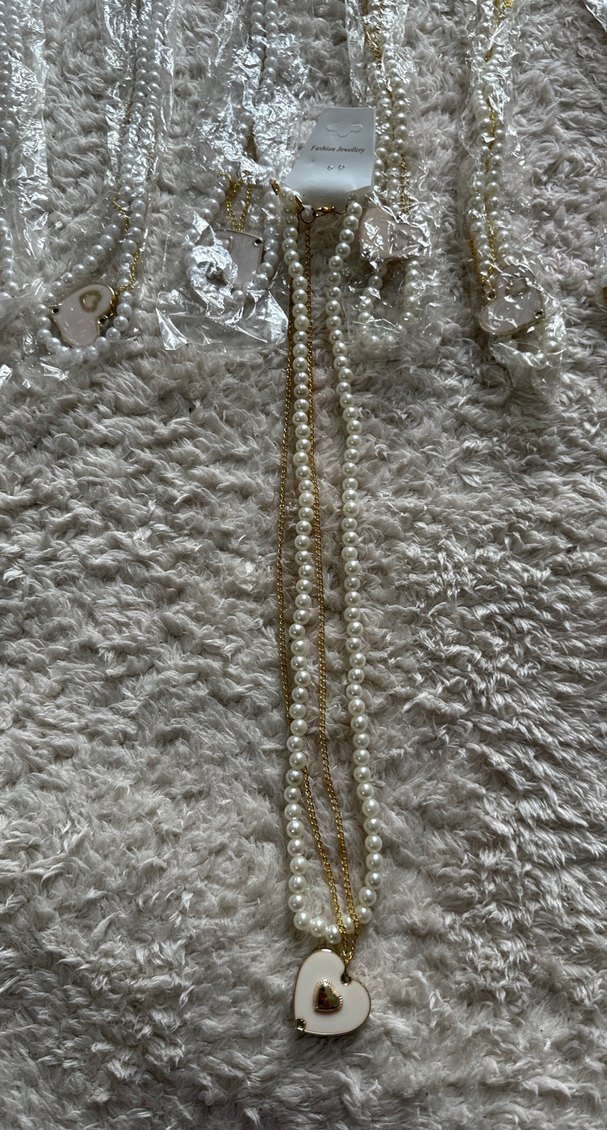 Boncuklu Bohem Kadın El Zinciri Beyaz Gri - Görsel 5