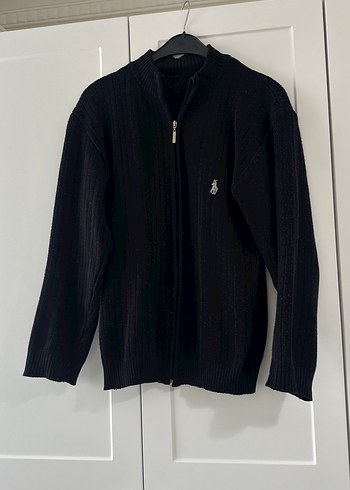 Siyah Fermuarlı Erkek Triko - Görsel 3