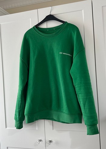 Yeşil Kadın Salaş Sweatshirt - Görsel 2