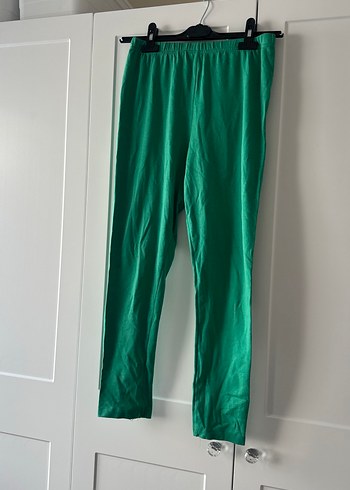 Parlak Yeşil Kadın Tayt - Görsel 4