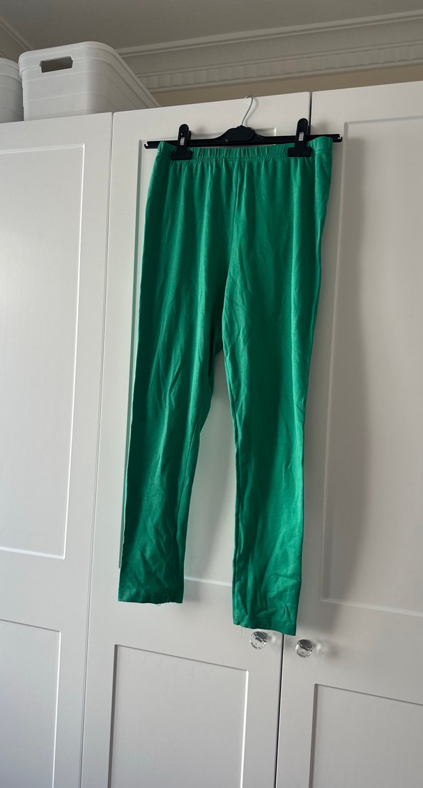 Parlak Yeşil Kadın Tayt - Görsel 4