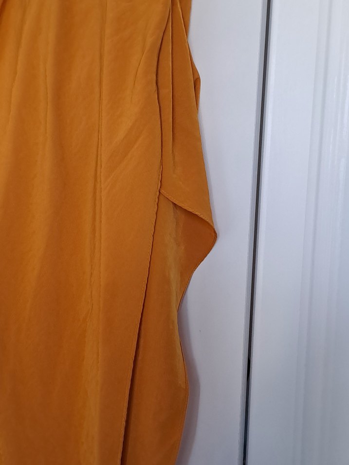 Askılı, Drapeli, Midi Kadın Abiye Elbise - Görsel 5