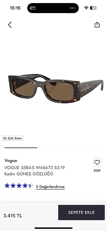 Vogue gözlük