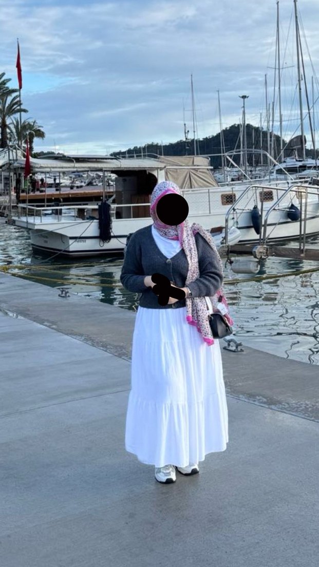 Beyaz Uzun Fırfırlı Etek - Görsel 2