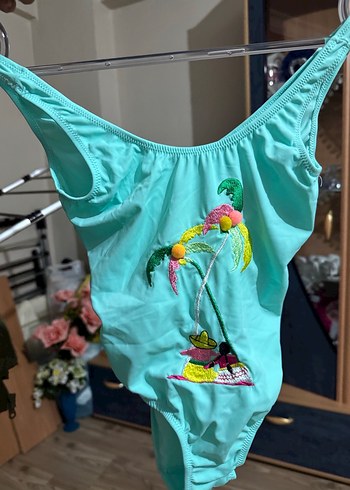 Bohem Tarzı Turkuaz Midi Mayo - Görsel 2