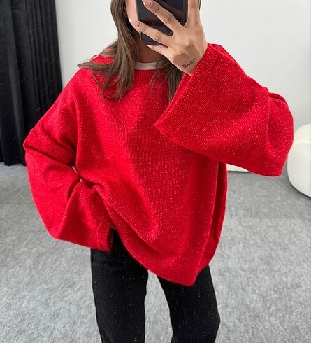 Diğer Oykufashion kirmizi juan kazak