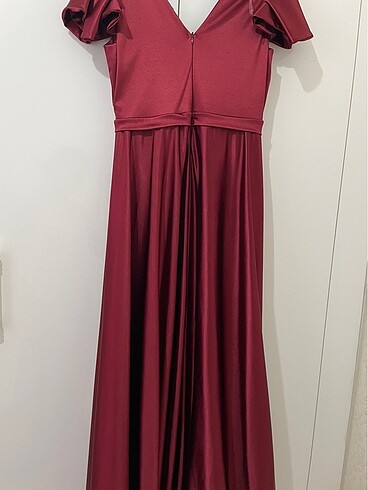 xl Beden bordo Renk elbise