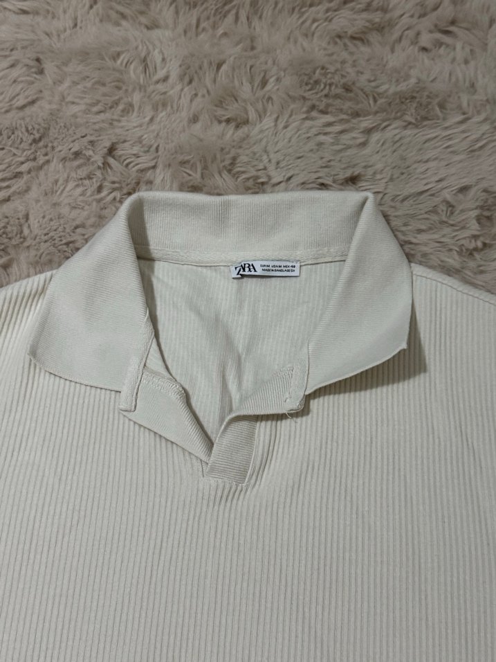 Bej Kısa Kollu Erkek Polo Tişört - Görsel 2