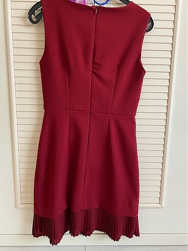 36 Beden bordo Renk Milla Elbise