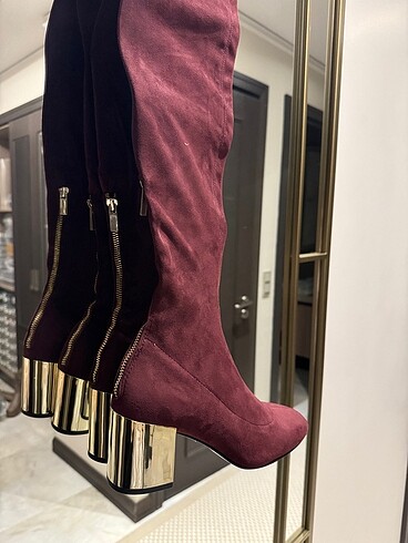 Mango Bordo mango çizme