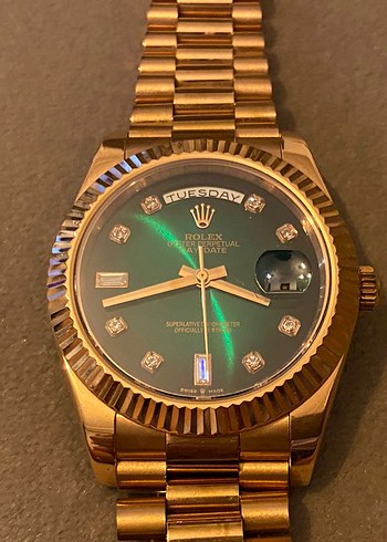 Altın Renkli Rolex Erkek Saat