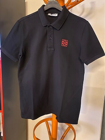 s Beden siyah Renk Polo Yaka Logo Nakışlı T-shirt