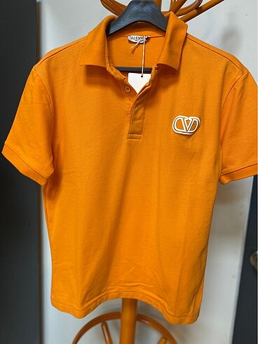 Valentino Polo Yaka Logo Nakışlı T-shirt