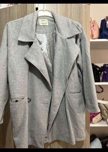 Gri Yün Görünümlü Kaban - Görsel 2