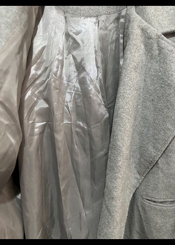 Gri Yün Görünümlü Kaban - Görsel 3