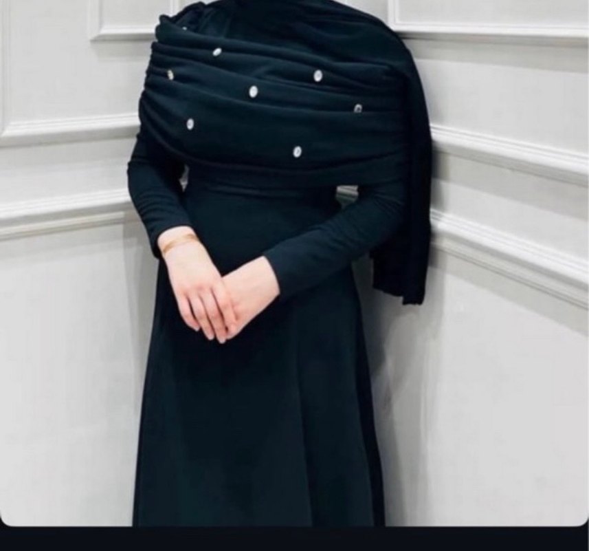 Uzun Siyah  Drapeli Elbise - Görsel 2